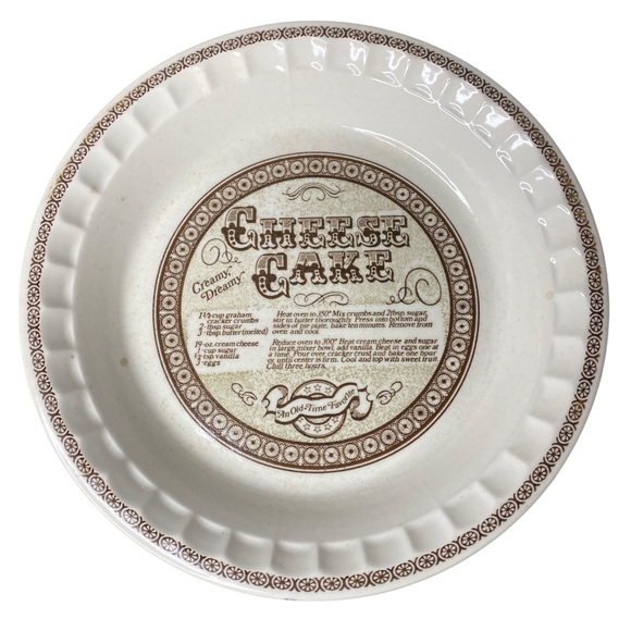 Vintage Cheesecake Recipe Dish Royal China - Picture 1 of 2